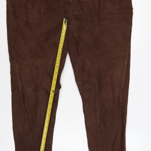 Requisite Women’s Brown Cotton Stretch Riding Trousers Size 36 Pockets