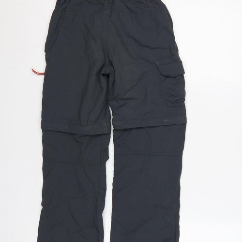 Quechua Boys Blue 10 Years Convertible Cargo Hiking Trousers 26in