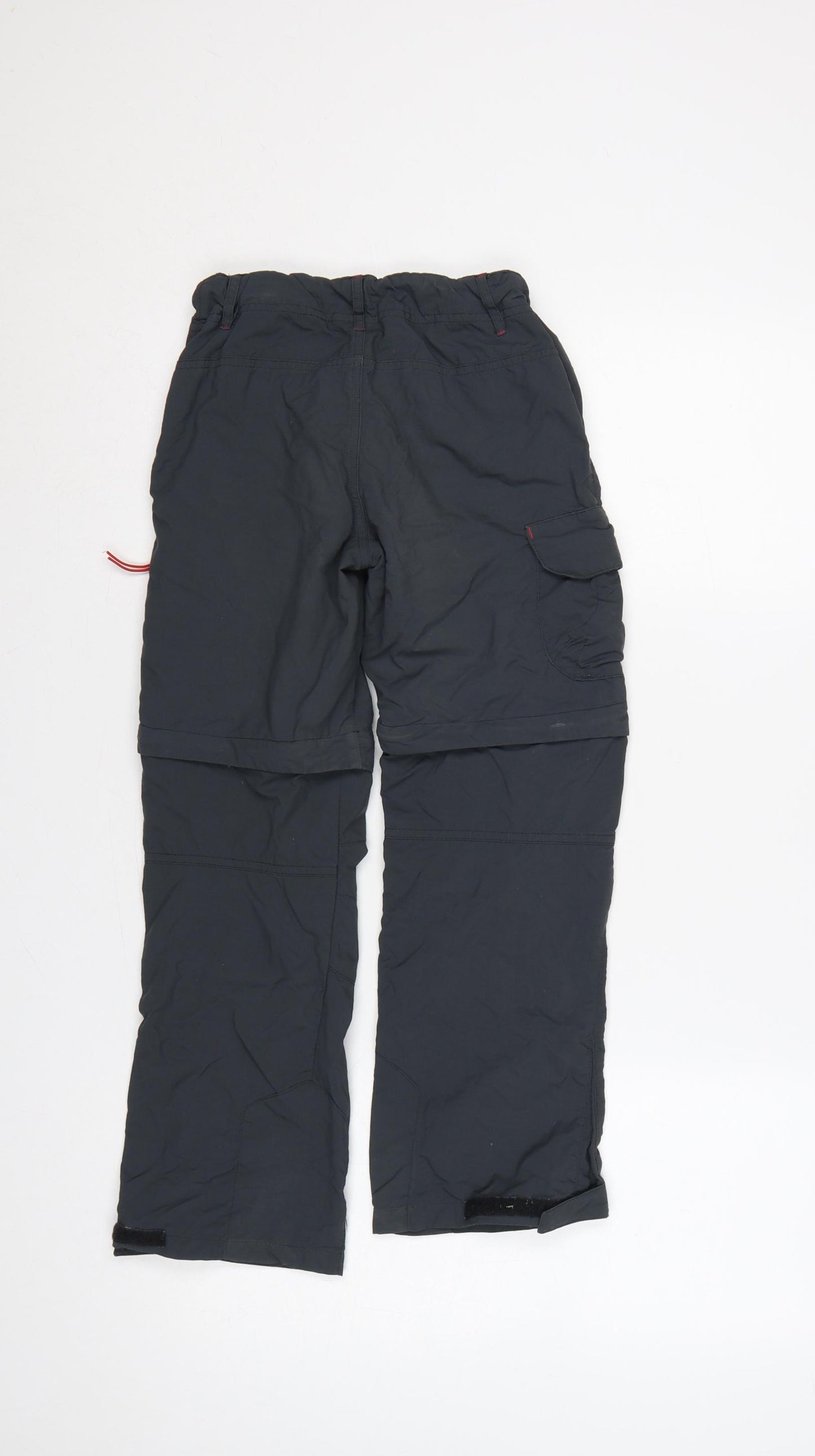 Quechua Boys Blue 10 Years Convertible Cargo Hiking Trousers 26in
