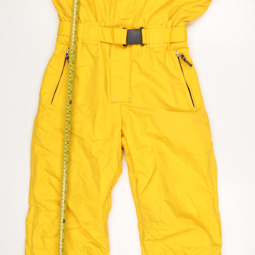 Quechua Boys Yellow 12 Years Ski Snowsuit Hooded Belted