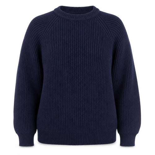 Lucky Brand Jeans Women’s Blue XL Roll Neck Chunky Knit Pullover Jumper