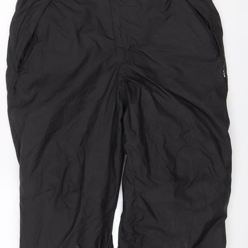 Wedze Men’s Black M Snow Ski Trousers Braces Insulated Waterproof