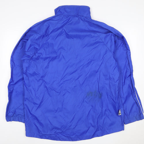 Errea Men’s Blue L Bristol Rovers Football Full Zip Windbreaker Jacket