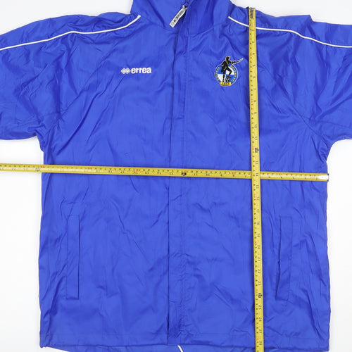 Errea Men’s Blue L Bristol Rovers Football Full Zip Windbreaker Jacket