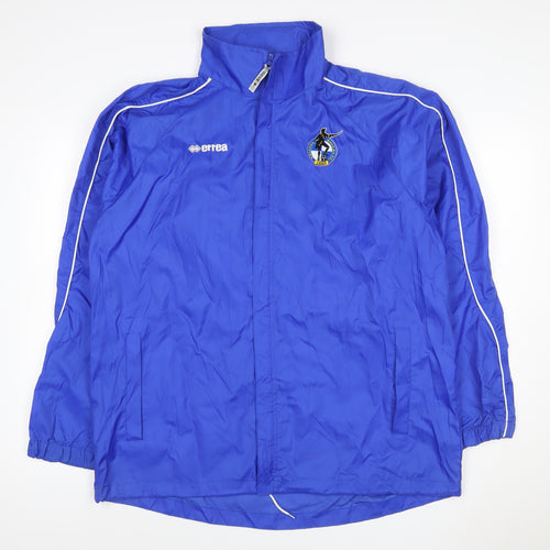 Errea Men’s Blue L Bristol Rovers Football Full Zip Windbreaker Jacket