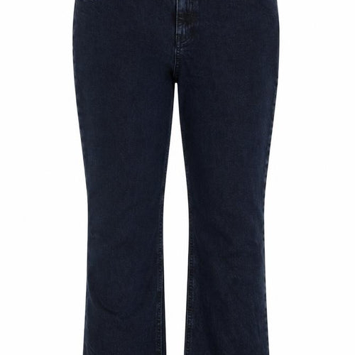 F&F Women’s Black Straight Leg Stretch Jeans UK 18 W35 Dark Wash