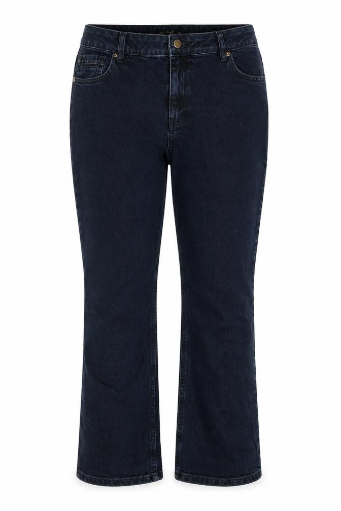 F&F Women’s Black Straight Leg Stretch Jeans UK 18 W35 Dark Wash