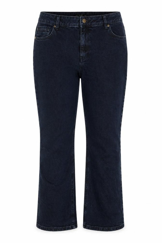 F&F Women’s Black Straight Leg Stretch Jeans UK 18 W35 Dark Wash