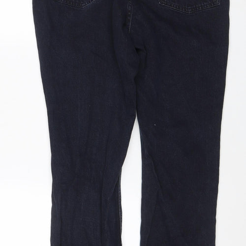 F&F Women’s Black Straight Leg Stretch Jeans UK 18 W35 Dark Wash