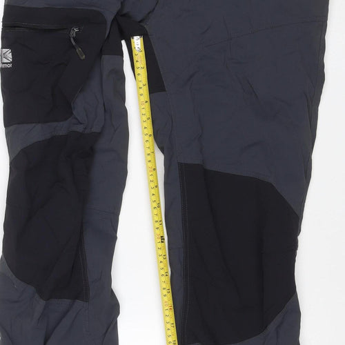 Karrimor Men's Blue XL Snow Ski Trousers Adjustable Waist Ankle Zip