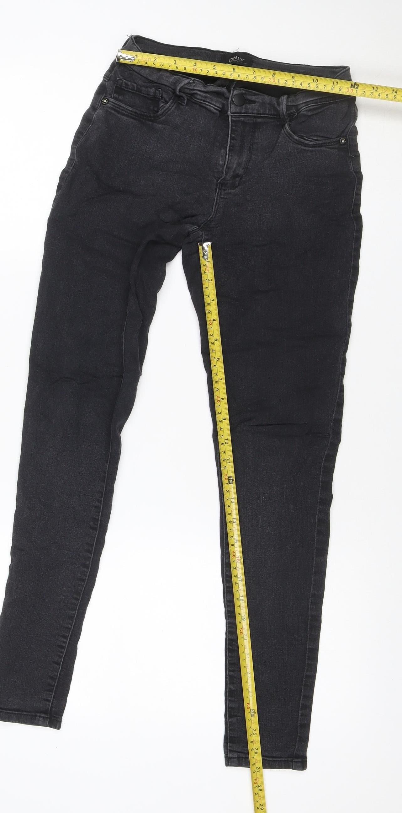 ONLY Women’s Black M/32 Skinny Stretch Jeans 5-Pocket