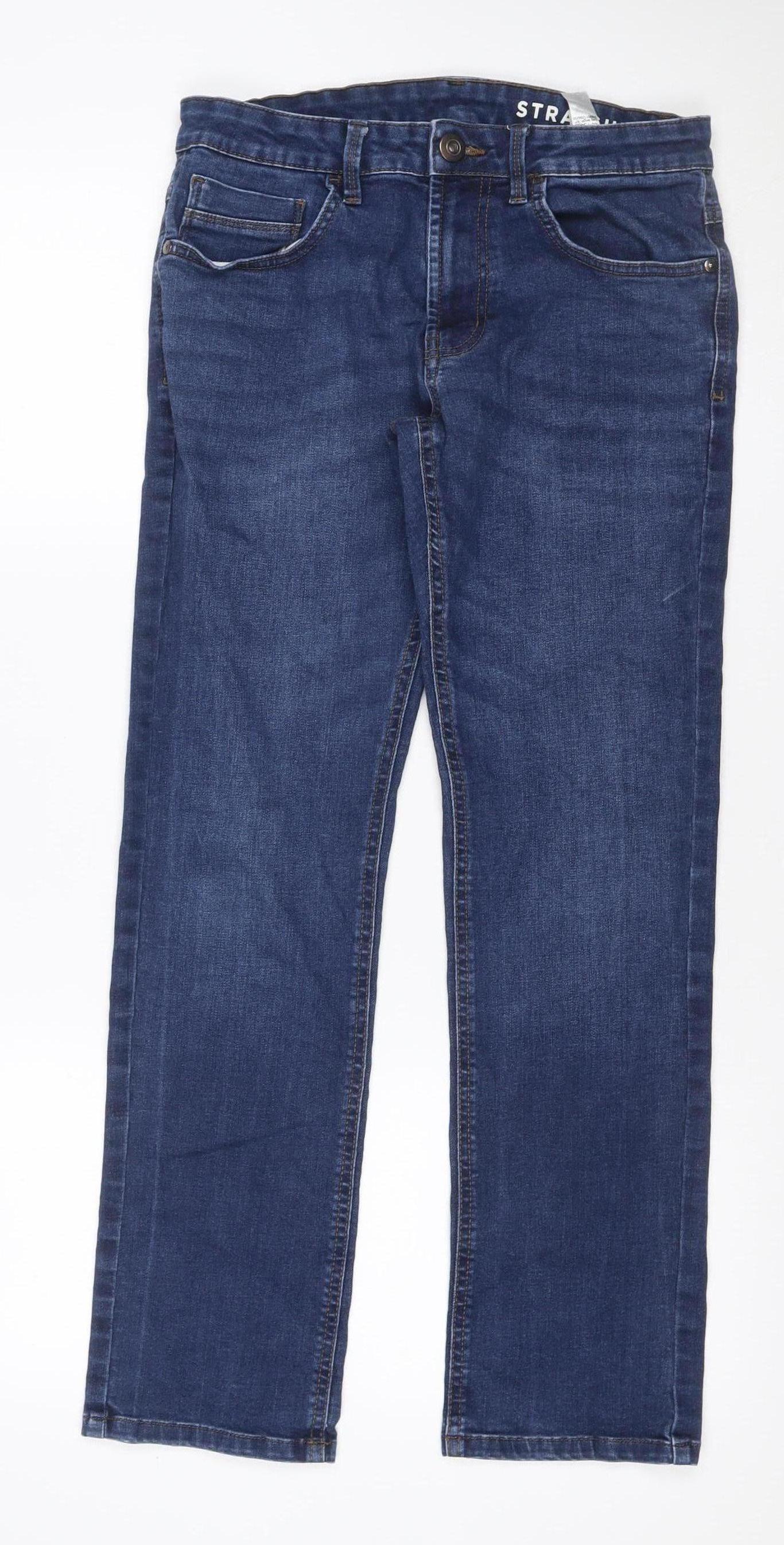 Dunnes Stores Women’s Blue UK 12 Straight Leg Stretch Jeans 30W 30L