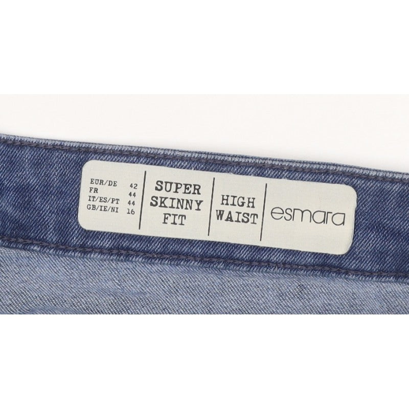 Esmara Women’s Blue UK 16 Super Skinny High Waist Stretch Jeans