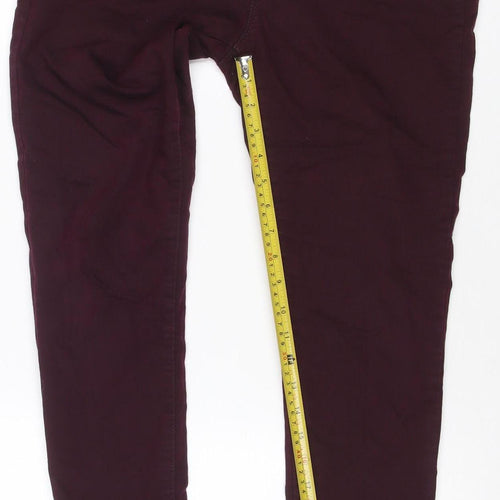 DP Denim Women’s Purple Size 12 Short Stretch Straight Jeans