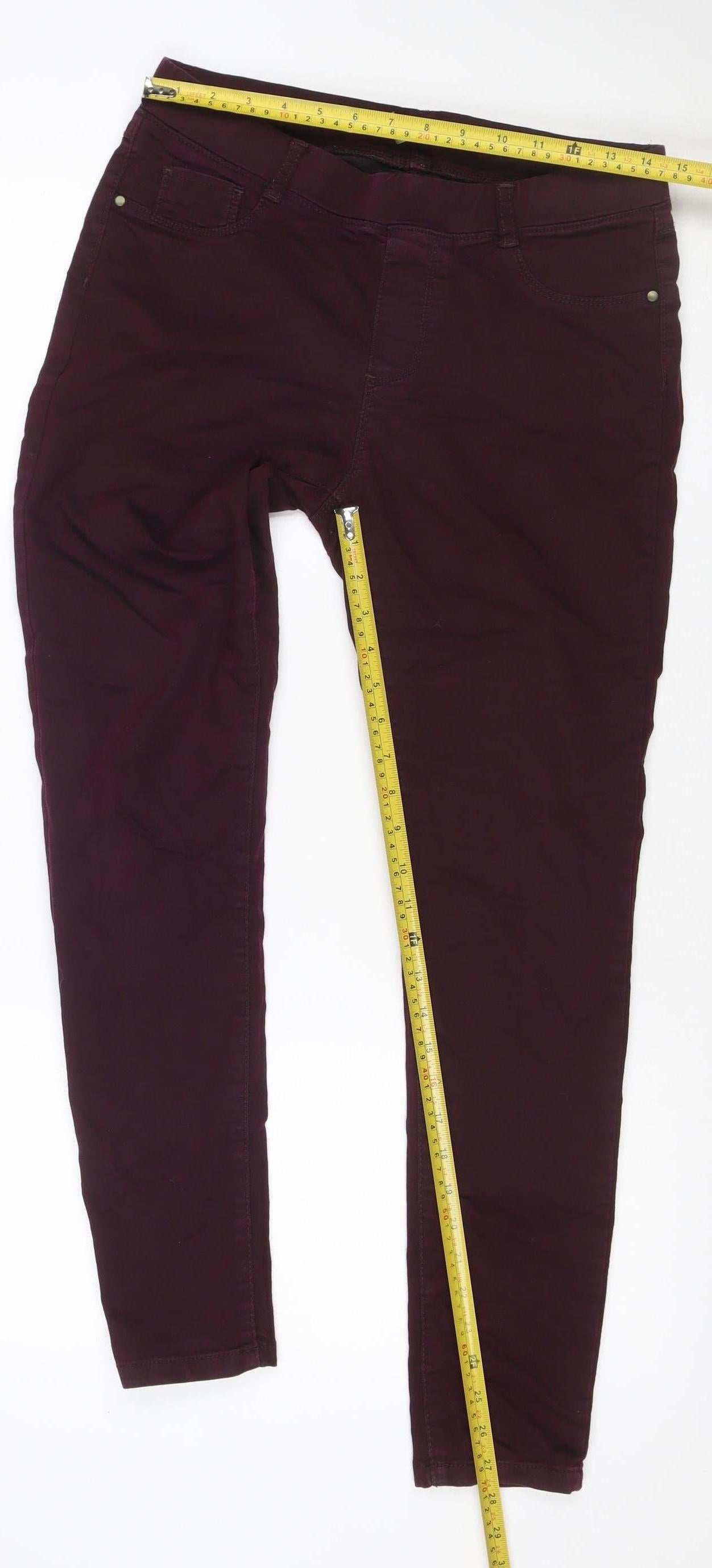 DP Denim Women’s Purple Size 12 Short Stretch Straight Jeans