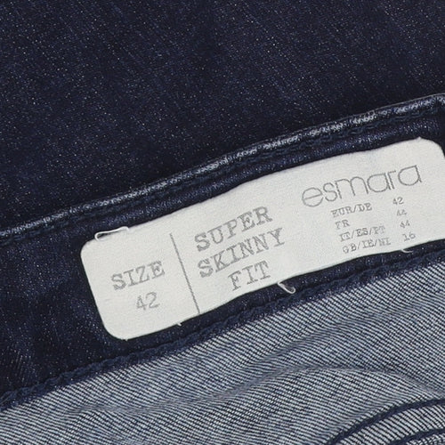 Esmara Women’s Blue Super Skinny Fit Jeans UK 14 Dark Wash