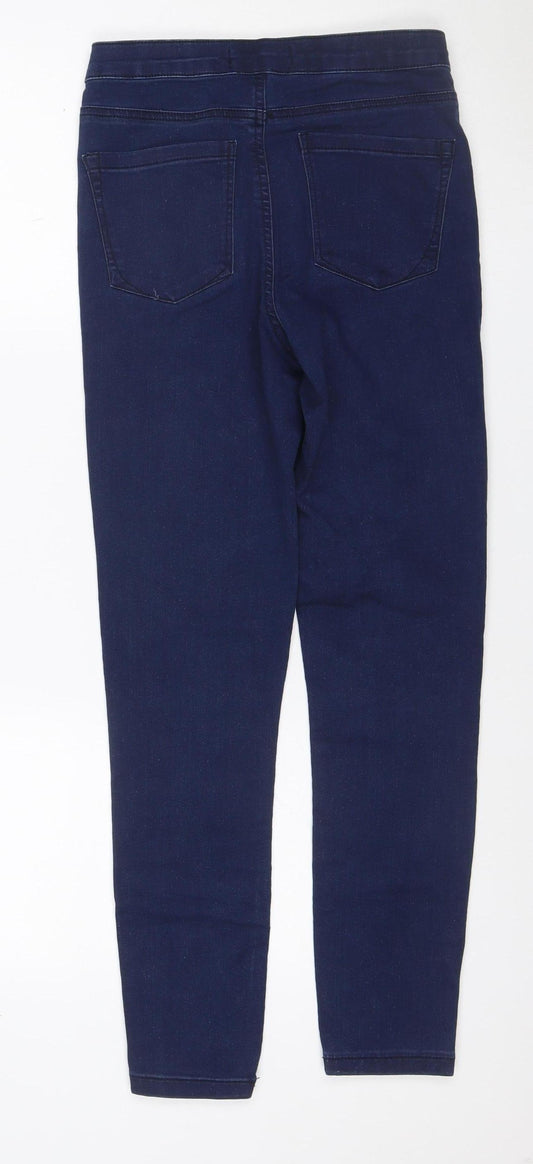 Denim Co Women's Blue UK 10 Skinny Mid Rise Stretch Jeans