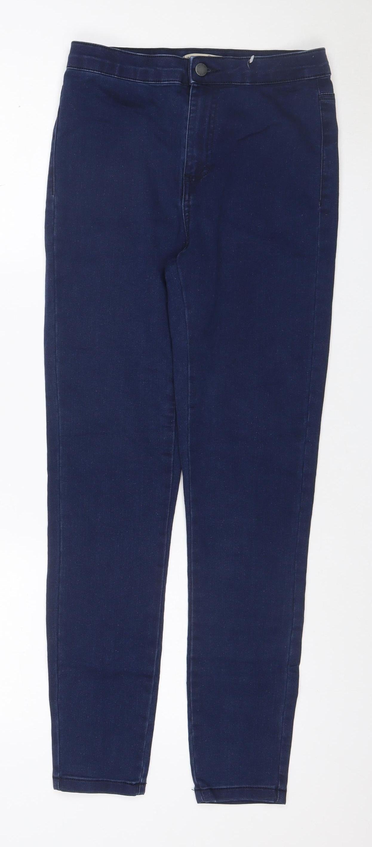 Denim Co Women's Blue UK 10 Skinny Mid Rise Stretch Jeans