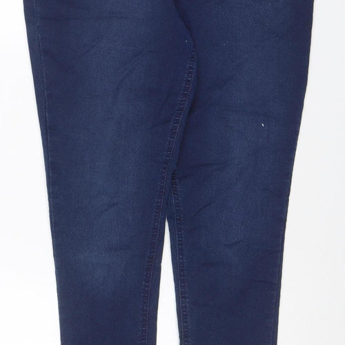 F&F Women's Blue UK 14 Skinny Stretch Denim Jeans Mid Rise