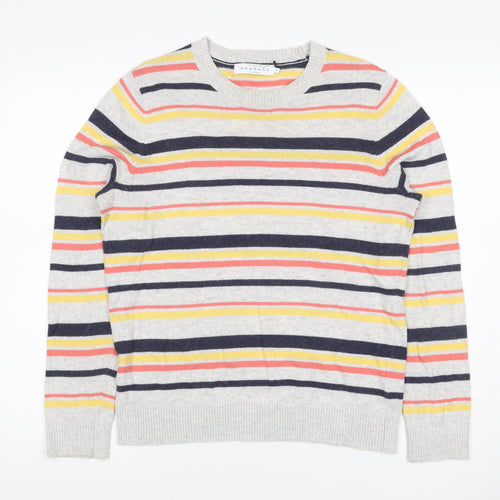 Weekend by John Lewis Women’s Multicoloured Stripe Jumper UK 12 Knit