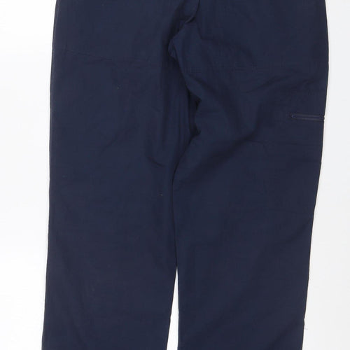 Peter Storm Mens Blue 32R Cargo Trousers Straight Leg Zip Pockets