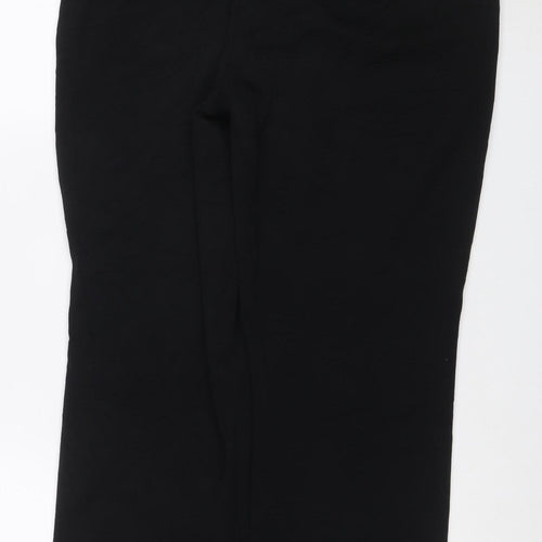 Marks & Spencer Women Black UK 14 Wide Leg Dress Trousers Workwear