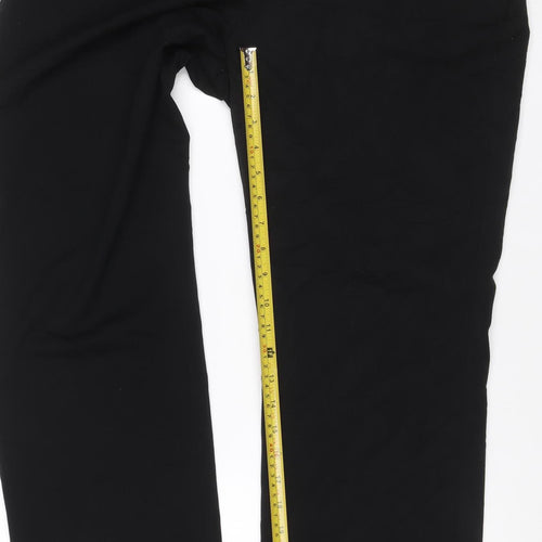 Marks & Spencer Women Black UK 14 Wide Leg Dress Trousers Workwear