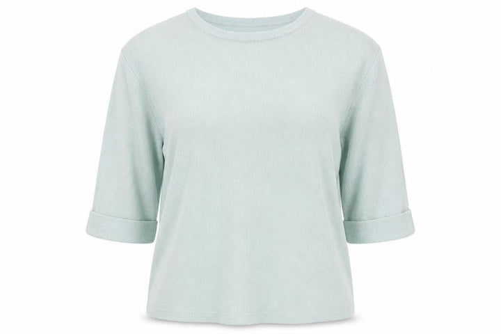 River Island Women Green Size 10 Ruffle Knit Pullover Jumper