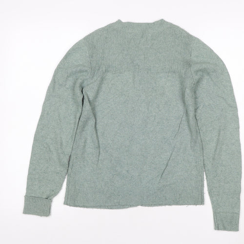 Weird Fish Women’s Green Wool Blend Button Cardigan UK 8 Long Sleeve