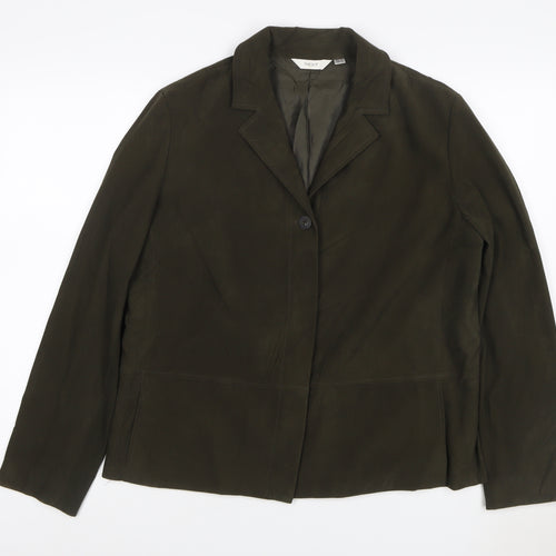 Next Women’s Brown UK 16 Single-Breasted Lined Stretch Blazer