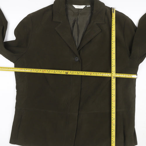 Next Women’s Brown UK 16 Single-Breasted Lined Stretch Blazer