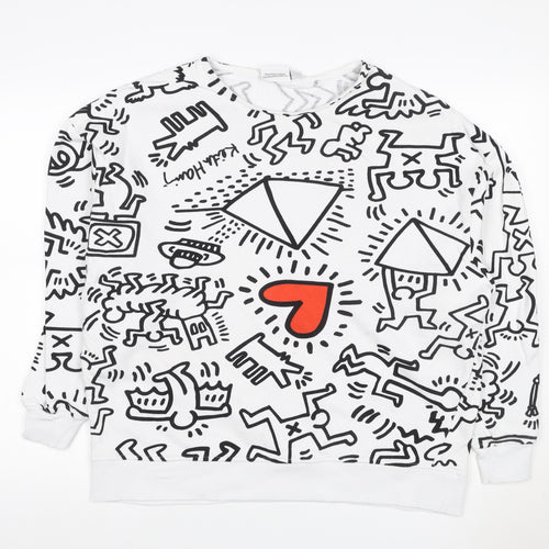 Keith Haring Women’s Multicoloured Graphic Print Sweatshirt M UK 12/14