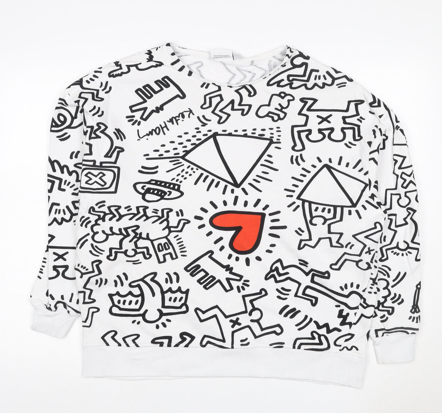 Keith Haring Women’s Multicoloured Graphic Print Sweatshirt M UK 12/14