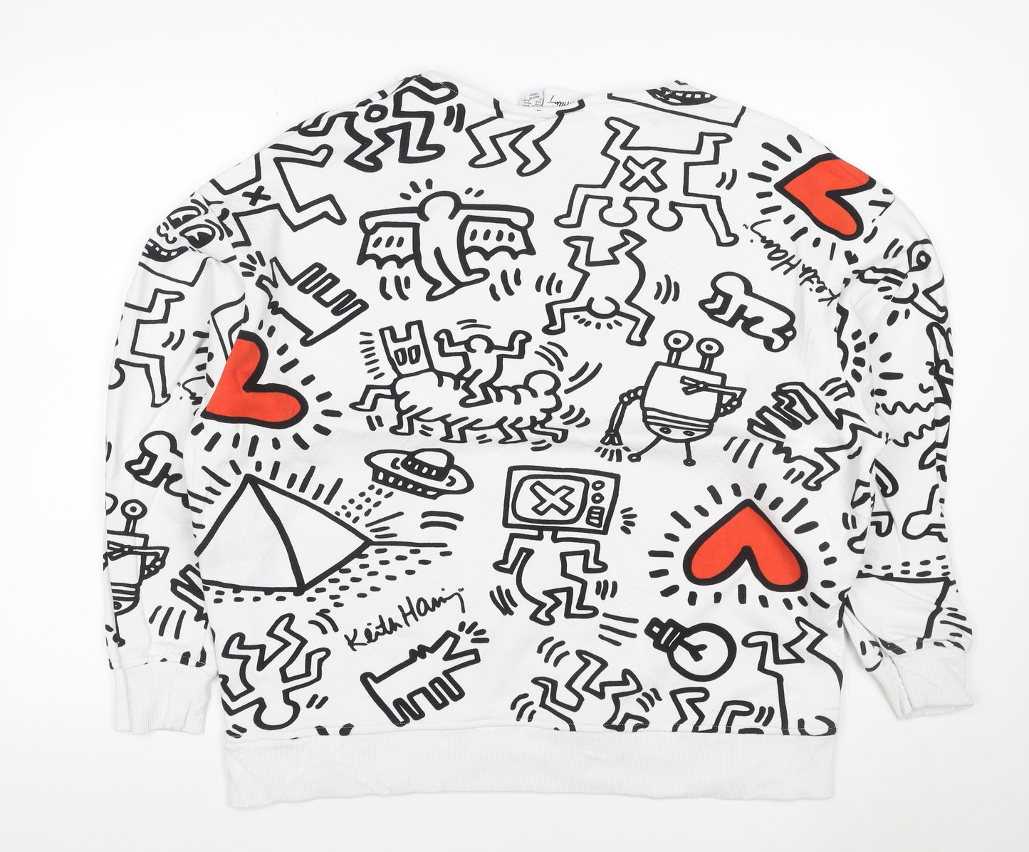 Keith Haring Women’s Multicoloured Graphic Print Sweatshirt M UK 12/14
