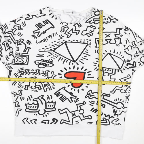 Keith Haring Women’s Multicoloured Graphic Print Sweatshirt M UK 12/14