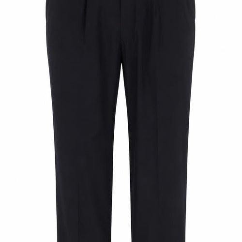 Marks and Spencer Men Black 38in Slim Wool Blend Dress Trousers