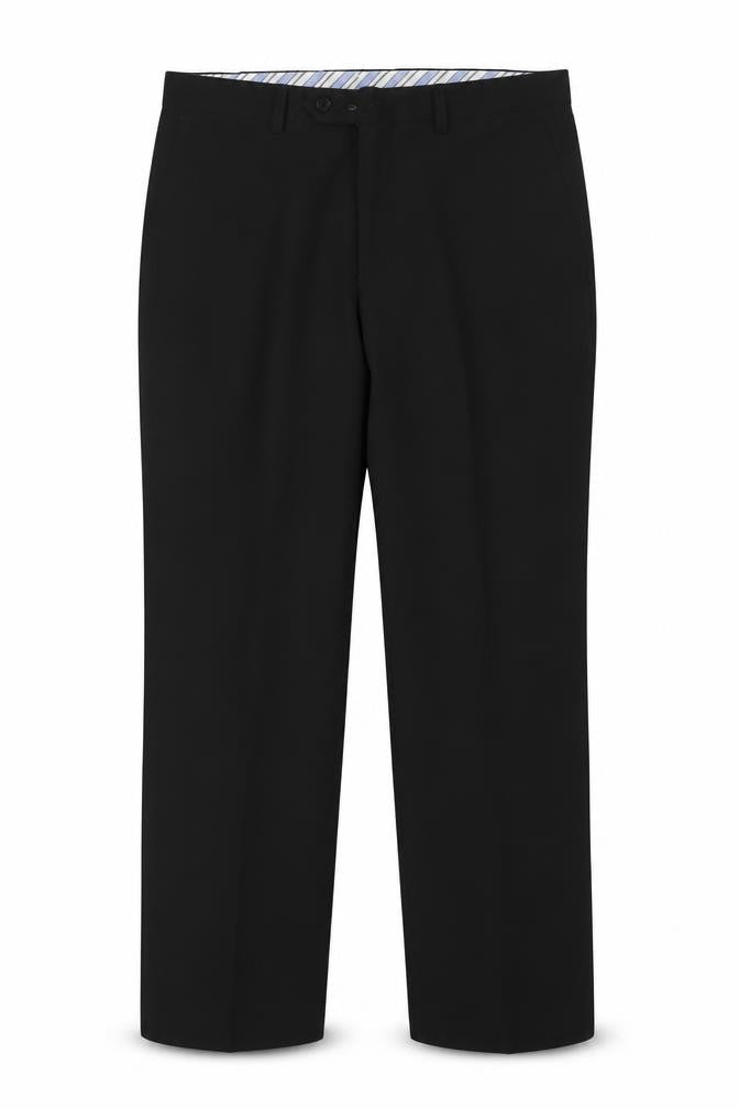 Marks & Spencer Men Black 32x31 Crease Resistant Dress Trousers