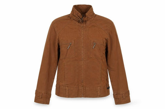 Claire.dk Jeans Wear Women’s Brown S Linen Blend Biker Jacket
