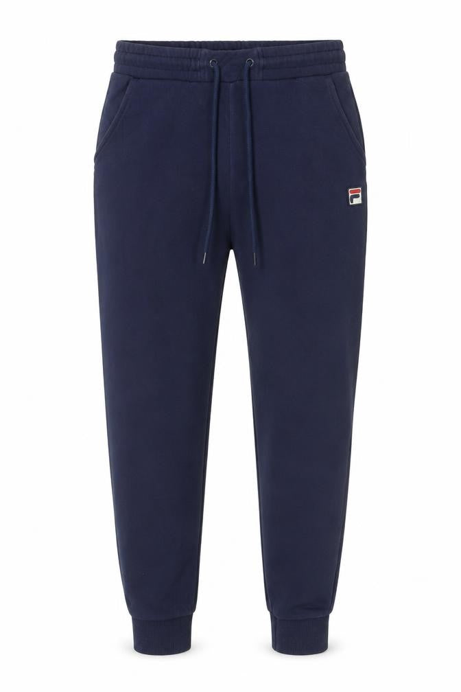 Fila Men’s Blue Fleece Jogger Trousers Size S Drawstring