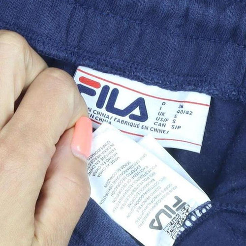 Fila Men’s Blue Fleece Jogger Trousers Size S Drawstring
