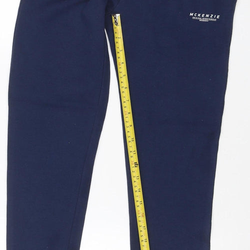 McKenzie Teens Blue 158 Fleece Jogger Track Pants Drawstring