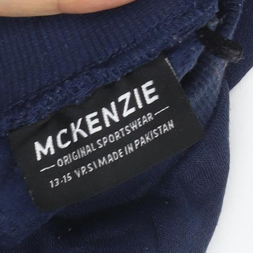 McKenzie Teens Blue 158 Fleece Jogger Track Pants Drawstring