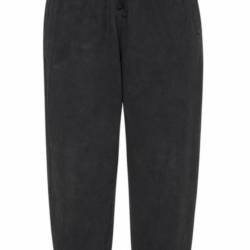 Pull&Bear Men’s Black M Cotton Stretch Jogger Sweatpants Drawstring