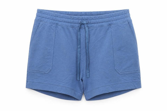M&S Womens Blue Size 24 Drawstring Sweat Jersey Shorts Pockets