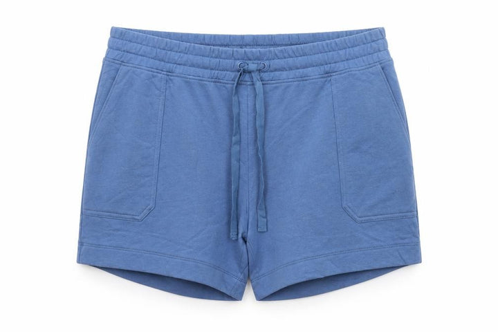 M&S Womens Blue Size 24 Drawstring Sweat Jersey Shorts Pockets