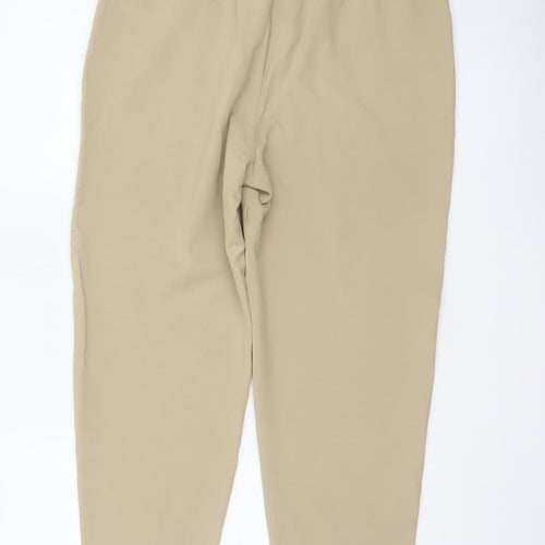 M&S Collection Women’s Beige UK 14 Regular Tapered Smart Trousers