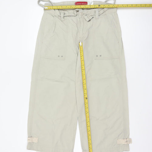 Levi's Women Beige Size 8 Nouveau Low Slouch Cropped Cargo Trousers