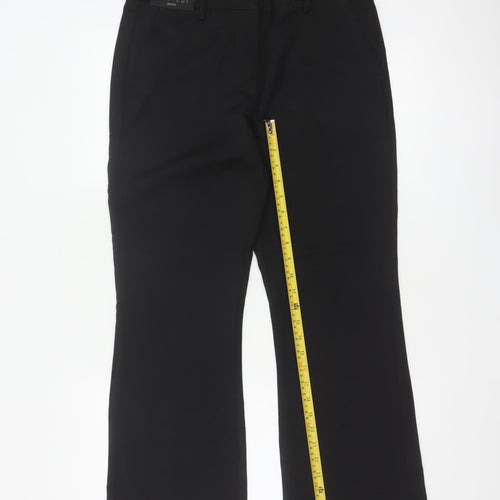 Next Women’s Black Petite UK 10 Tailored Bootcut Work Trousers