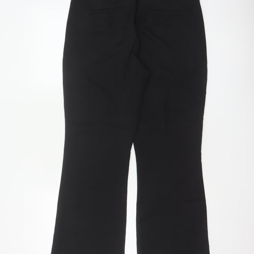 Next Women’s Black Petite UK 10 Tailored Bootcut Work Trousers