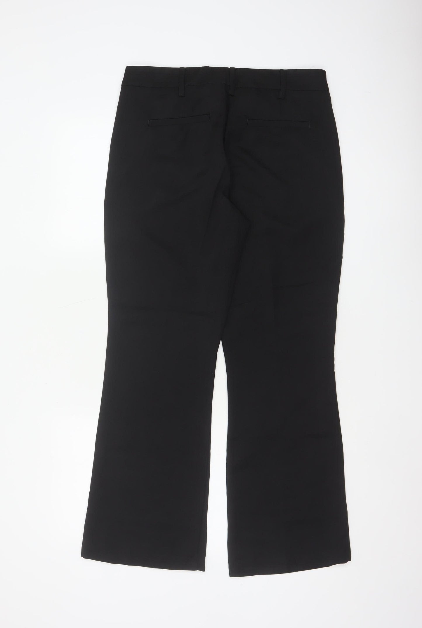 Next Women’s Black Petite UK 10 Tailored Bootcut Work Trousers